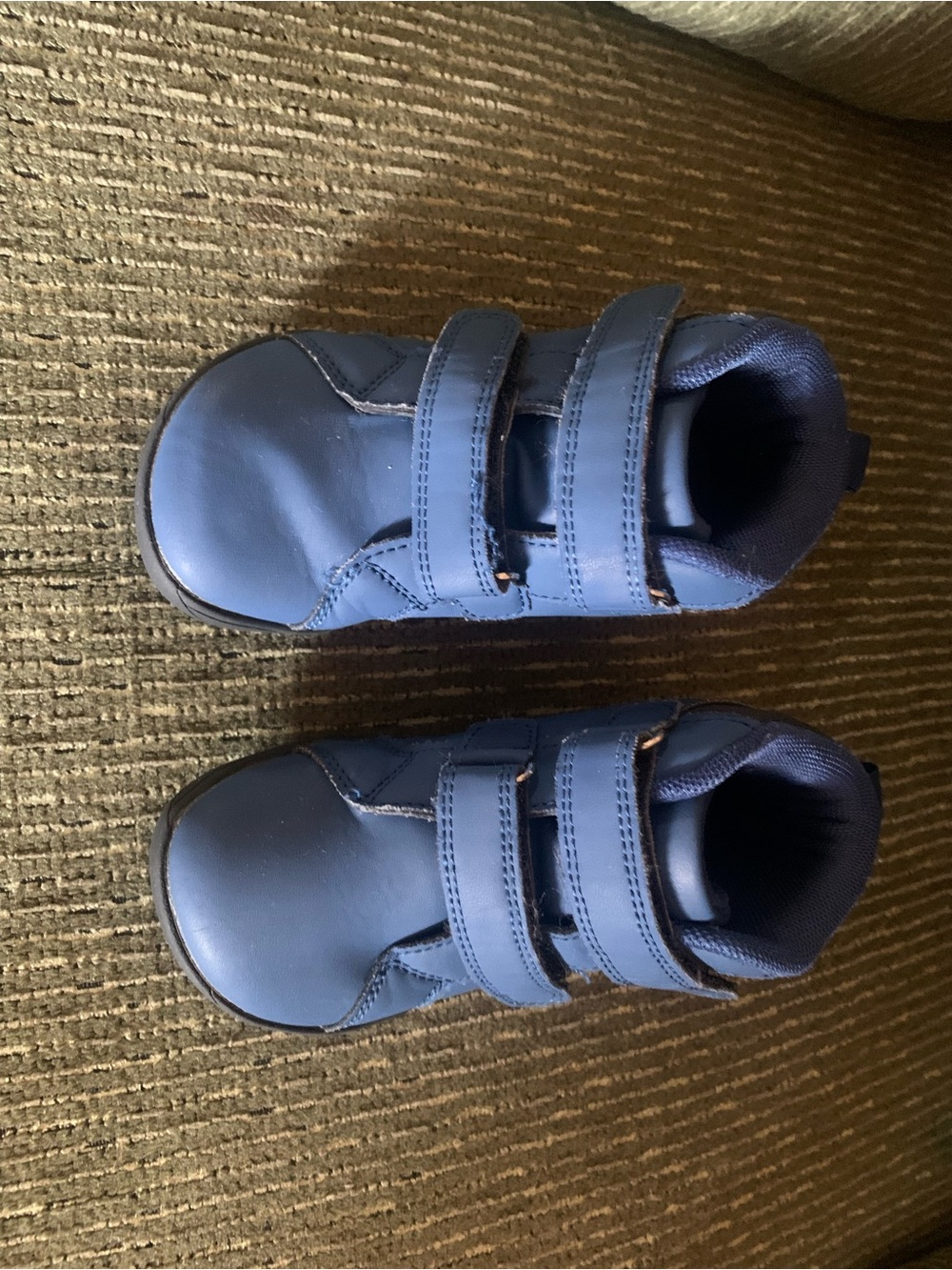 Kids Blue Hook-and-Loop half boot